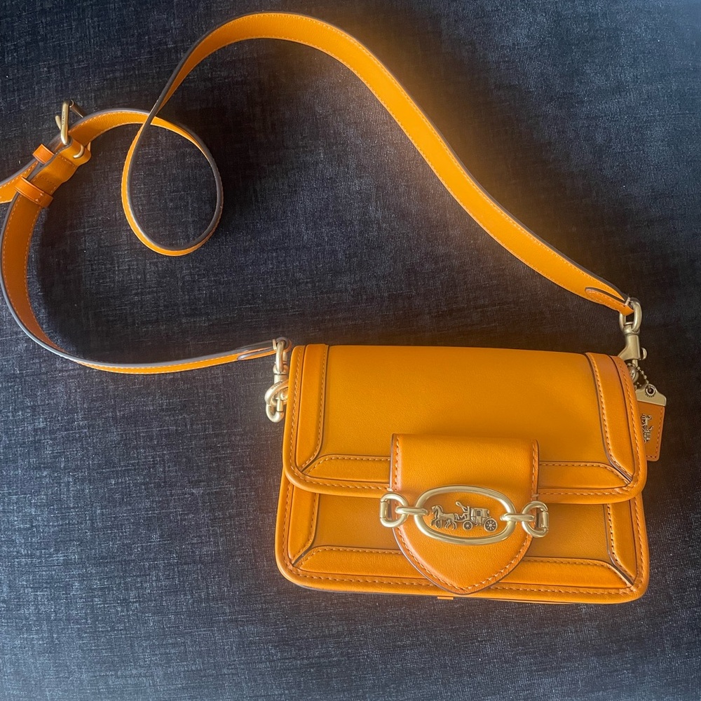 Coach orange cross body